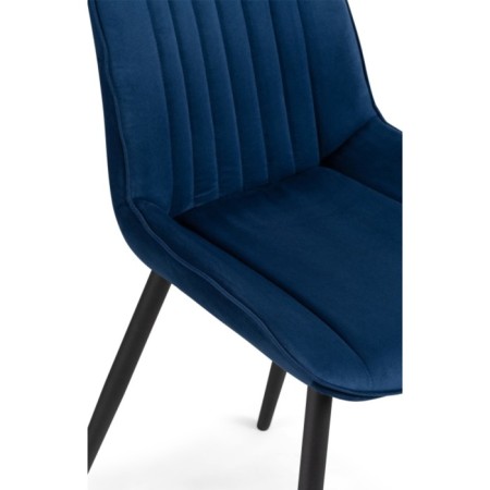 Stew Metal Seda Metal/Velur, Black/Blue 50x56x82 cm-5
