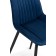 Stew Metal Seda Metal/Velur, Black/Blue 50x56x82 cm