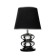 Traffic lamp with lampshade Risalux "dew", 1 × 40 W, E27, chrome/black, 20 × 20 × 32 cm