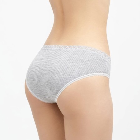Cowards female slips, color gray melange, size 42-2