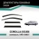 Defly window deflectors for Toyota Corolla (E100), 1991-2000, station wagon