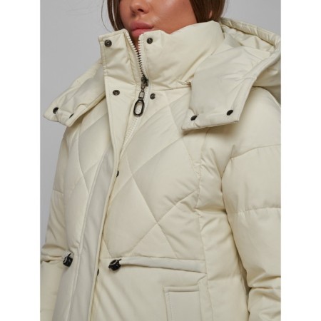 Winter jacket, size 44, beige color-10