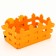 Easter decor of orange basket "Cockerels" 10x16x9 cm
