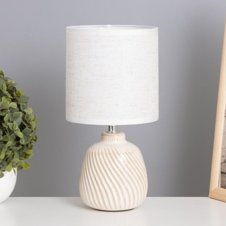 Table lamp "Kenya" 1x40W E14 beige 13x13x25cm
