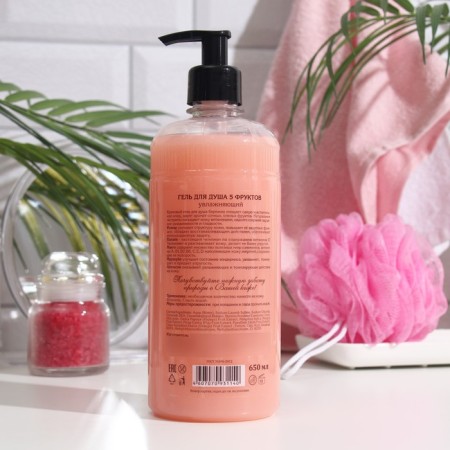 Shower gel Vitamin Family, "5 fruits", moisturizing, 650 ml-1