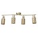 Peresvet chandelier 4x40W E14 gold 79x10x20cm