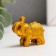 NECSK Polystone "Golden Elephants" set of 6 pcs 3x3.5x1.7 cm