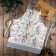 Apron "Ethel" Christmas Flowers 60x70cm, 100% HL, sarzha 190 g/m2