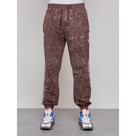Joggers male, size 48, brown color-7