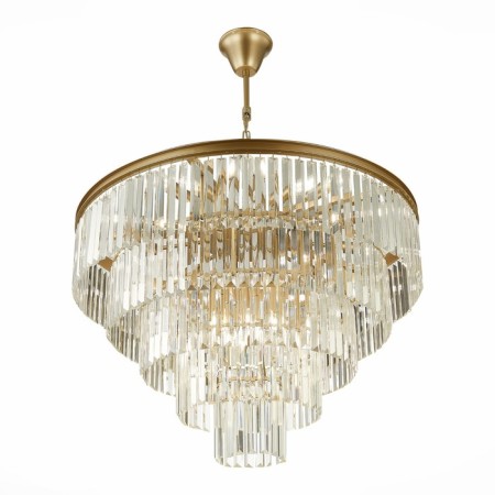 Suspended chandelier ST LUCE. SL1624.203.15. Ercolano. 15x40 watts, E14, 80x80x56 cm, Shampan-2