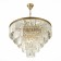Suspended chandelier ST LUCE. SL1624.203.15. Ercolano. 15x40 watts, E14, 80x80x56 cm, Shampan