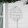LED figure "Snowflake", 52 cm, Duralight, 96 LED, 220 V, flicker, glow of white/blue