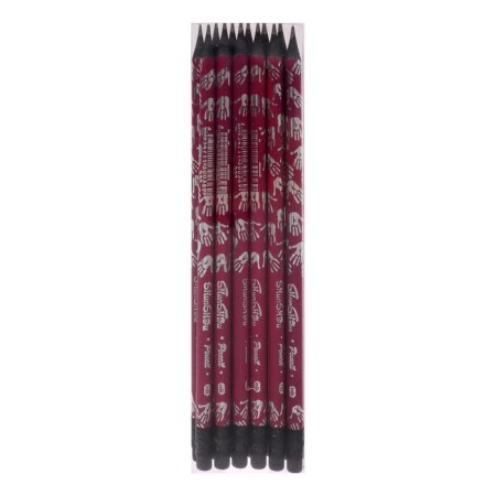 Pencil Blackographic hardness of the NV "Hands" with an eraser, sharpened, round, mix-12