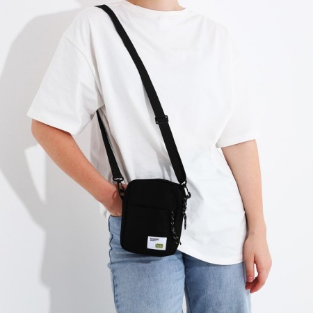 Youth bag with lightning, external pocket, black color-5