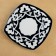Plate square groove 22cm