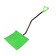 Metal shovel, 470 × 350 mm, with a metal bar, steel show