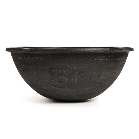 Kazan with a lid, 12 l, round bottom-2