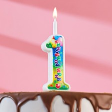 Candle for cake the number 