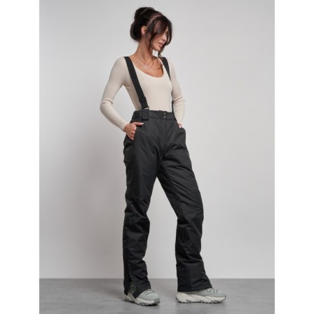 Semi -combinezone ski insulated female winter, size 50, black color-14