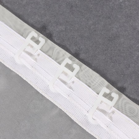 Hook for curtains, 25 × 10 mm, white color-1