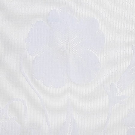 Tulle to the kitchen without curtain tape, 70 x 145 cm, white color, 100% polyester-1
