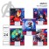 Notebook in a line of 24 sheets, 5 types of mix, cover covered paper, Avengers