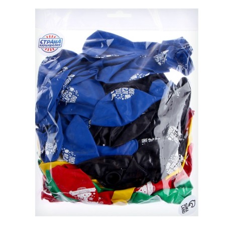 Air ball 12 "Congratulations", pastel, set 100 pcs, mix-3