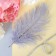 Feather for decor, size: 24 cm, gray color