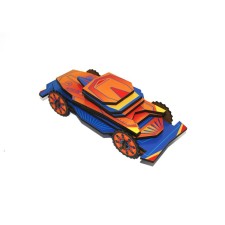 Puzzle - Velcro machine, blue