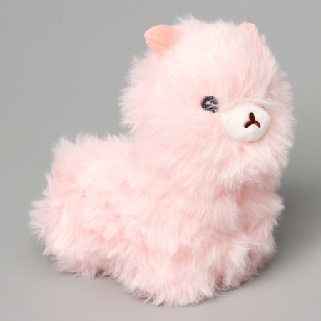 Soft toy "Lama", 20 cm, pink color-1