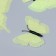 Magnet Plastic "Butterfly Double Wings - Shine" Light green set 12 pcs