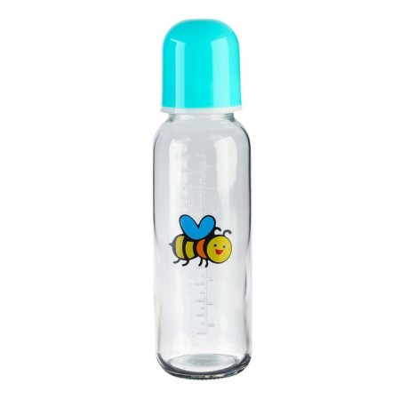 A bottle for feeding, classic throat, glass, medium stream, 240 ml., Mix color-6