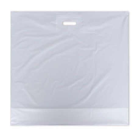 Polyethylene package with a cut pen, 64x60+8 60 μm white