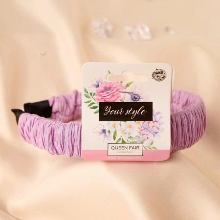 Hair cap "Margaret" Texture stripes, 2.5 cm, mix-3