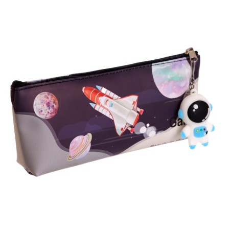 School Penal on a zipper, with a suspension, "Cosmos", mix-8