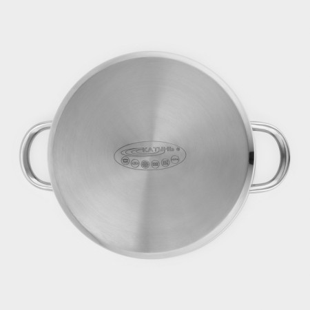 Gretta pan, 7.3 l, d = 22 cm, capsule, metal cover, induction-5