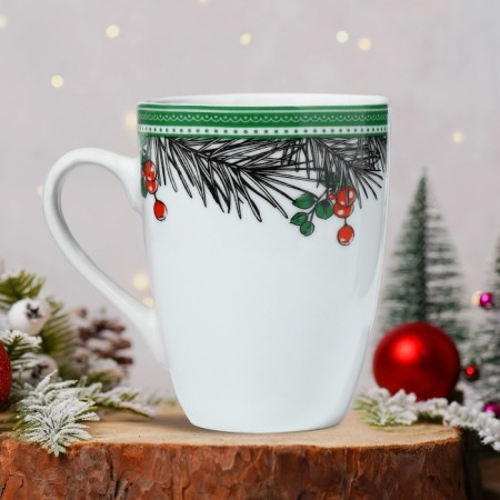 Ceramic "New Year's mood", 350 ml, white color-1