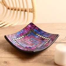 Decorative plate 20x20x5 cm, ceramics