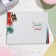 Birthday card!" embroidery, congruar, palm trees, 12.5x19.4 cm