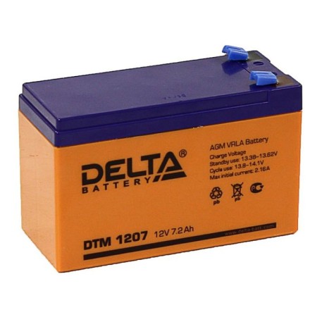 Battery Delta 7 Ah 12 volts DTM 1207