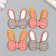 Decor for creativity claims. suede "bow with bunny ears" mix 4.5x5 cm