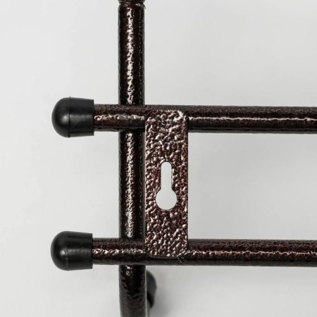 Wall hanger with the shelf "Comfort 7", 7 hooks, 61 × 20 × 8 cm, color copper antik-1