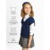 Vest for girl Knit, height 140 cm, blue color