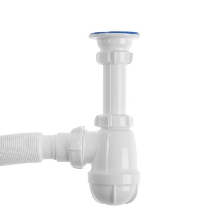 Siphon for the Aquant shell, 1 1/4 "x 40 mm, with metal. Grid d = 64 mm, with corrugation 40x40/50 mm-2