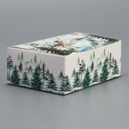 Box the team “Happy New Year!”, Deer, 12 x 10 x 5 cm, New Year-1