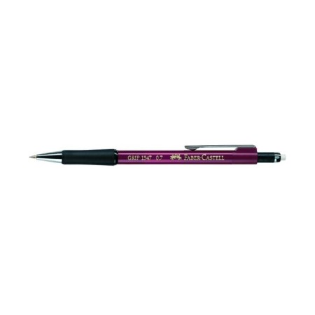 Mechanical pencil 0.7 mm Faber-Castell Grip 1347 with an eraser, rubber emphasis, red