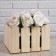 Wooden Kashpo 18 × 18 × 14 cm "Fence", natural