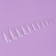Tips for nail extension, 100 pcs, forms of almonds, short contact zone, transparent color