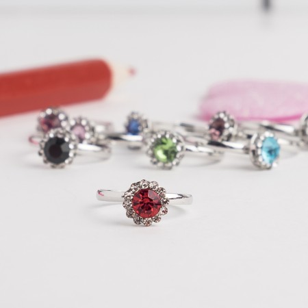 Children's ring "chosen" flower shine, color mix