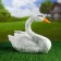 Garden figure "Swan floats" 26x46cm